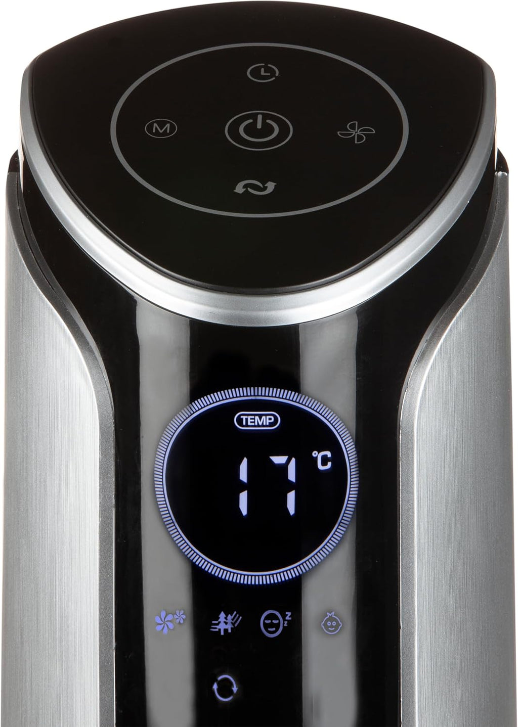 DOMO DO8127 Turmventilator mit Timer - 3 Modi + 3 Geschwindigkeiten - Schlafmodus und Kindermodus - LED Display mit Temperaturindikation