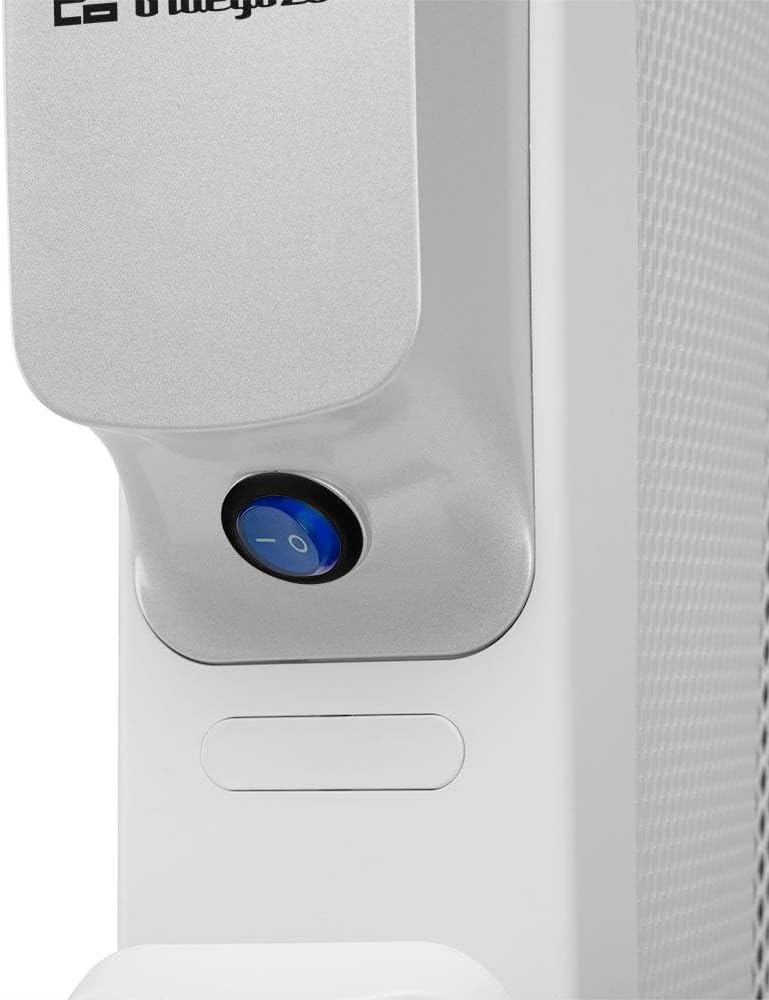 Orbegozo RMW 1500, Glimmer-Heizkörper, 1500 W, WLAN, Weiß, Timer 12 Stunden, 2 Leistungsstufen, tragbar