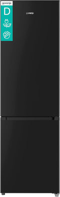 Gorenje RK418DPB4I Kühl-Gefrierkombination, 180cm Höhe, 268 Liter(197L plus 71L), CrispZone, Inverter-Kompressor, LED Licht, Türanschlag wechselbar, BxHxT: 55 × 180 × 55,8 cm, Schwarz