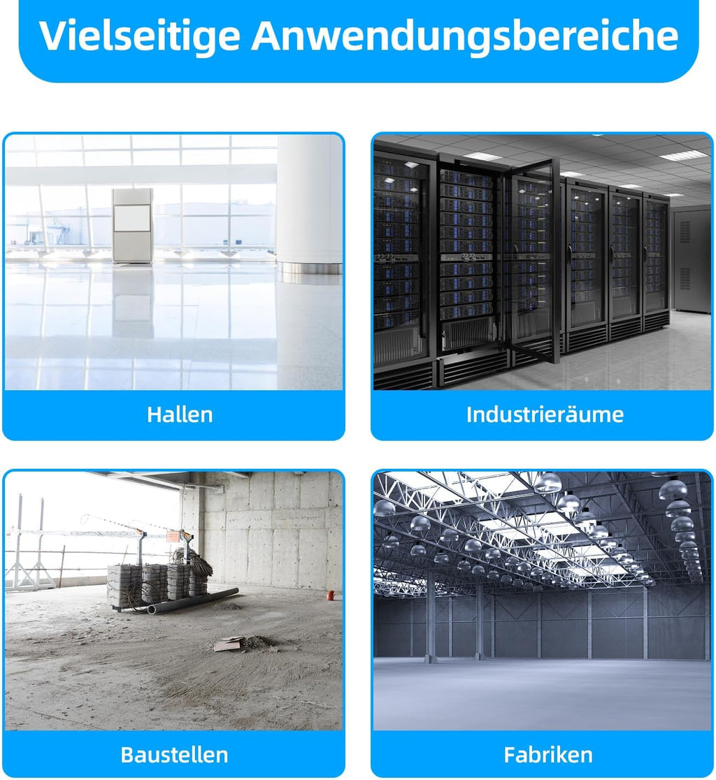 Be Cool Industrie-Windmaschine 75cm BCIWM75CM – Fahrbarer Trommelventilator, Ø 75 cm (30"), 300 Watt, Vollkupfermotor, 2 Geschwindigkeiten, Aluminium-Rotorblätter, Spinnennetz-Schutzgitter, schwarz