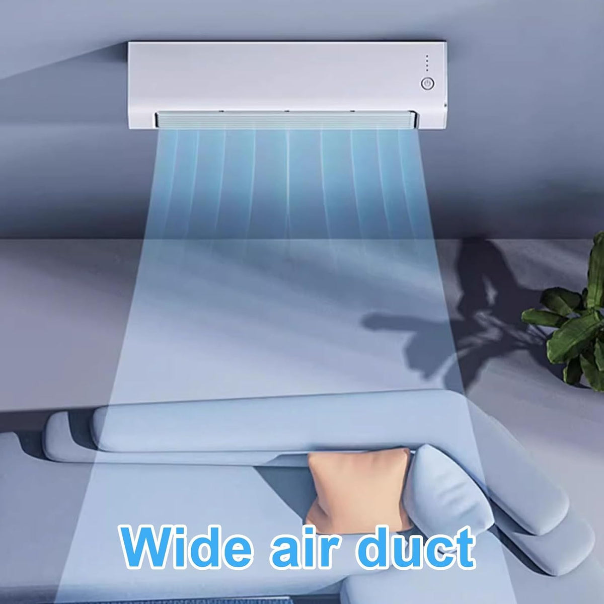 Tragbare Klimaanlage, kein Fenster nötig, Fernbedienung, 3 Geschwindigkeiten, langer Auslass für Kühlraum, Schlafzimmer, Büro