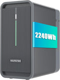 Balkonkraftwerk mit Speicher B2500, 6000 Ladezyklen, 1600W Max. 1600W PV-Eingang & 800W Ausgang Erweiterbar auf 8960Wh, IP65,0% MwSt - Nur für Privatpersonen