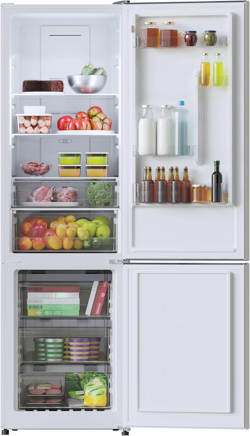 Cecotec Kombi-Kühlschrank Bolero CoolMarket Combi 322T White D. Total No Frost, Inverter Plus Kompressor, Kühlschrank Weiß 185x60 cm, 322 l, Energieklasse D, Multi Air Flow, Schnellgefrier-Modus.