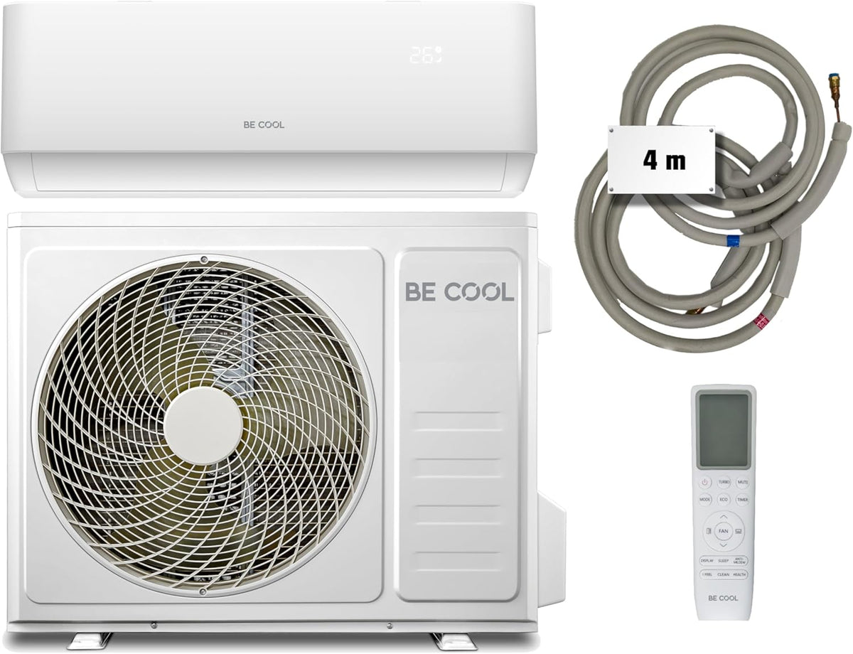 BE COOL Premium Split-Klimagerät T-PRO Series 12.000 BTU – Smarte Klimatisierung für Ihr Zuhause!