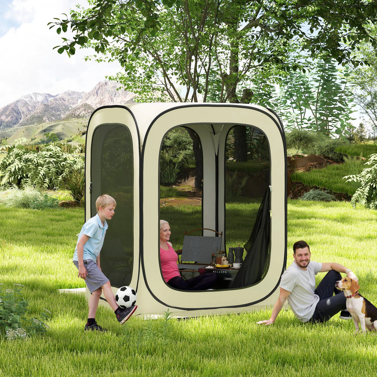 Outdoor Screen Room For Camping EAST OAK Alvantor Pop Up Screen House Instant Canopy Gazebo Room