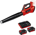 Einhell Akku-Laubbläser GE-LB 36/210 Li E Power X-Change (Li-Ion, 36 V, 816m3/h Blasleistung, Turboschalter, 3-stufiges + abnehmbares Rohr, inkl. 2x3 Ah Akku und Twincharger)