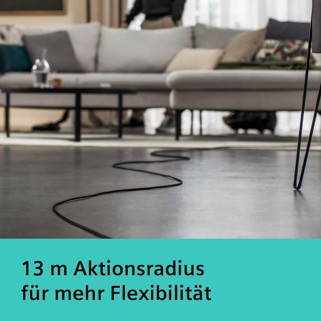 Siemens Staubsauger mit Beutel Q5.0 Extreme silencePower VSQ5X1232, für Allergiker, Hygiene-Filter, Starke Saugleistung auf Parkett, Teppich und Fliesen, langes Kabel, Made in Germany, 850 W, schwarz