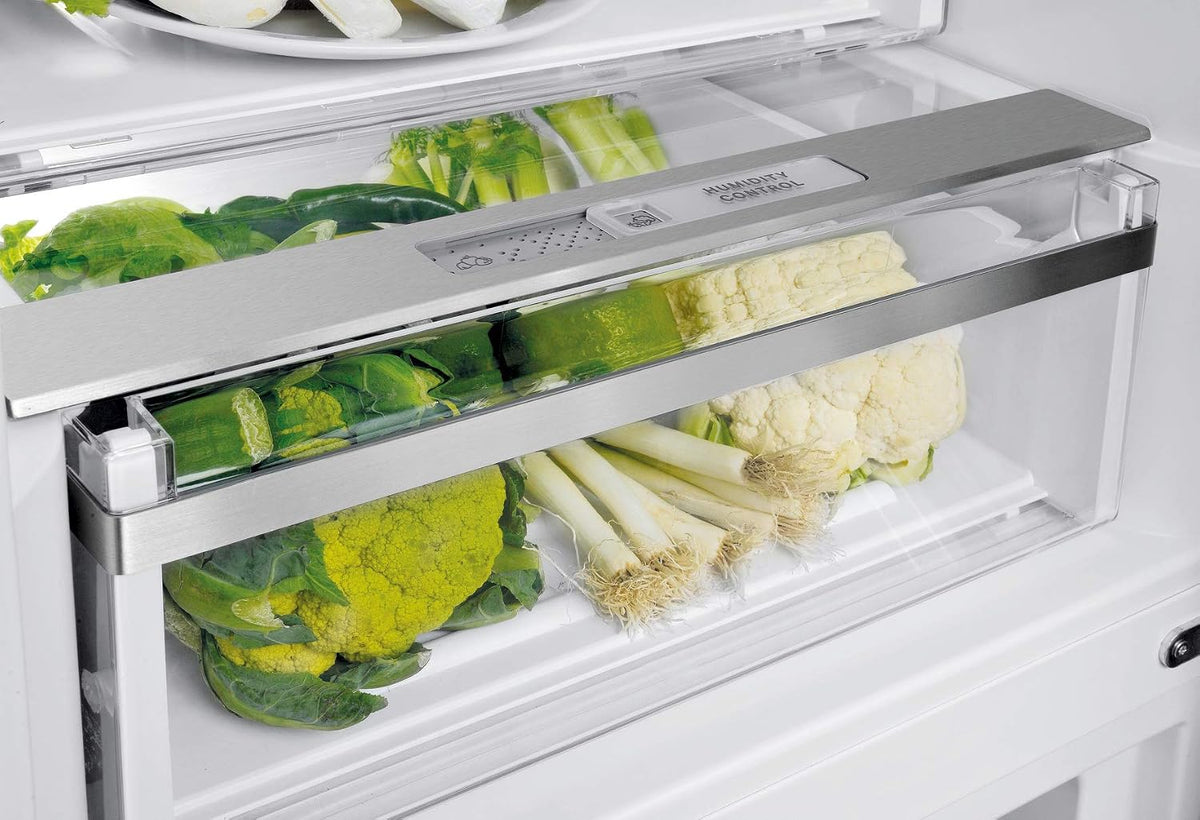 Bauknecht KGDNF 20C GDSX Kühl-Gefrier-Kombination/ C/201cm Höhe/158 kWh/Jahr/257L Kühlteil /98L Gefrierteil/leise 39dB /DualCool Total NoFrost/Fresh Zone+/Active Fresh Pro/Fresh Zone 0 Degree Schwarz