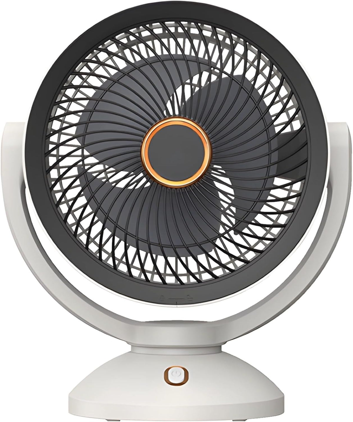 Desktop Air Circulator Fan for Home and Dorm, Energy Saving USB Rechargeable Oszilating Fan, Adjustable Stand, Night Light Function, 8 Hour Timer, Quiet Operation, Compact and Portable Tool