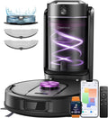Vexilar W15 Saugroboter mit Wischfunktion, Beutelloser Multi-Zyklon-Absaugstation Staubsauger Roboter, 10000Pa, LiDAR Navigation, 3-in-1 Saug und Wischroboter, 180Min Max, App- & Sprachsteuerung