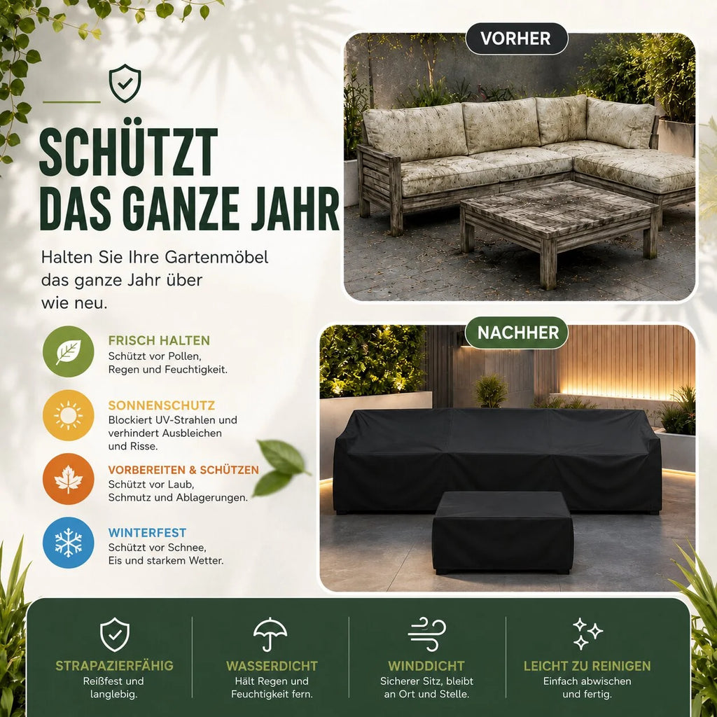 Wetterfeste Gartenmöbel Abdeckung | Regenschild