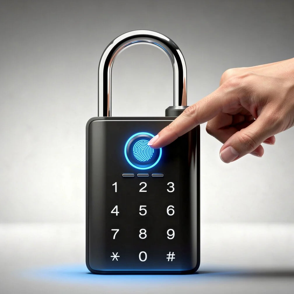 Fingerprint Vorhängeschloss für außen | Fingerwacht