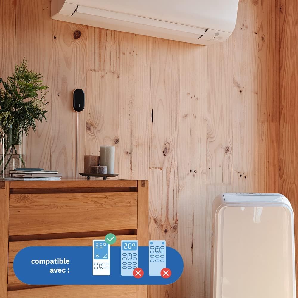 Netatmo 2er-Pack Intelligente Klimasteuerung, Vernetzte Klimaanlage für die Hitzewelle, Kompatibel mit Allen Klimaanlagen und Wärmepumpen, WI-FI, Energieeinsparung, Alexa, Google, Siri, NBU-2-NAC-EU