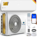 Klimaanlage Split Set - TURBO Cooling - Reine Luft mit Ionisator - WiFi/App-Funktion Klimagerät Kühlen A++/Heizen A+ 5,2kW 18000 BTU Sehr Leise - Fernbedienung, Timerfunktion - Montagematerial