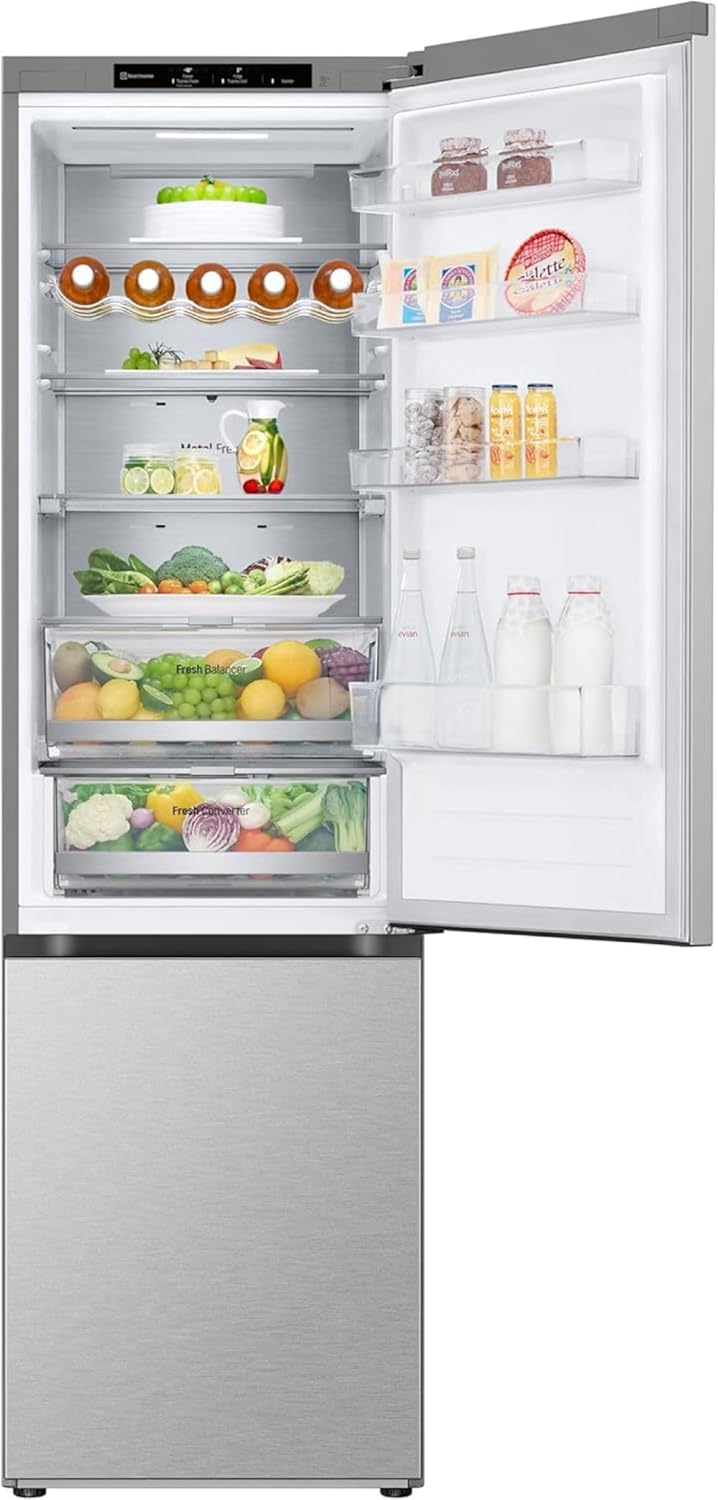 GBV7280AMB, Klasse A, 387 L, Kühl-/ Gefrierkombination mit Innendisplay, Frische Features, DoorCooling+, Variables Ablagefach für XXL-Stauraum, 59,5 x 67,5 x 203 cm - Metal Sorbet