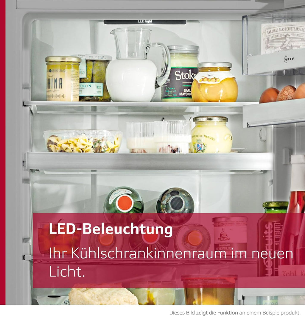Neff KI5861SE0, N 30, FreshSafe, Kühl-Gefrierkombination 177,2x54,1cm, Nutzinhalt gesamt: 265; 39 dB, Kühlraum: 182, Gefrierraum: 83 Nutzinhalt, Made in Germany, Schleppscharnier