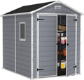 Keter Gerätehaus Manor 6x8 DD, Grau, 7,6 m³