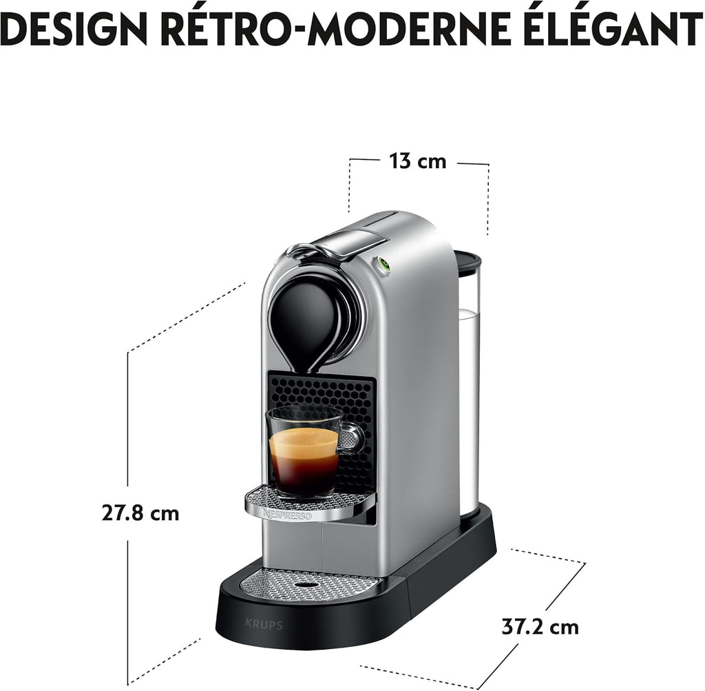 Nespresso Krups YY4118FD Kaffeemaschine Citiz Silber