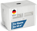 Venta Luftbefeuchter LW45 Comfort Plus, sehr leise 24 dB(A), energieeffizient 3 Watt, hygienische Kaltverdunstung ohne Filter, großer 10 l-Tank, bis 60 m², Automatik-, Sleep-Modus, mit Duftfunktion