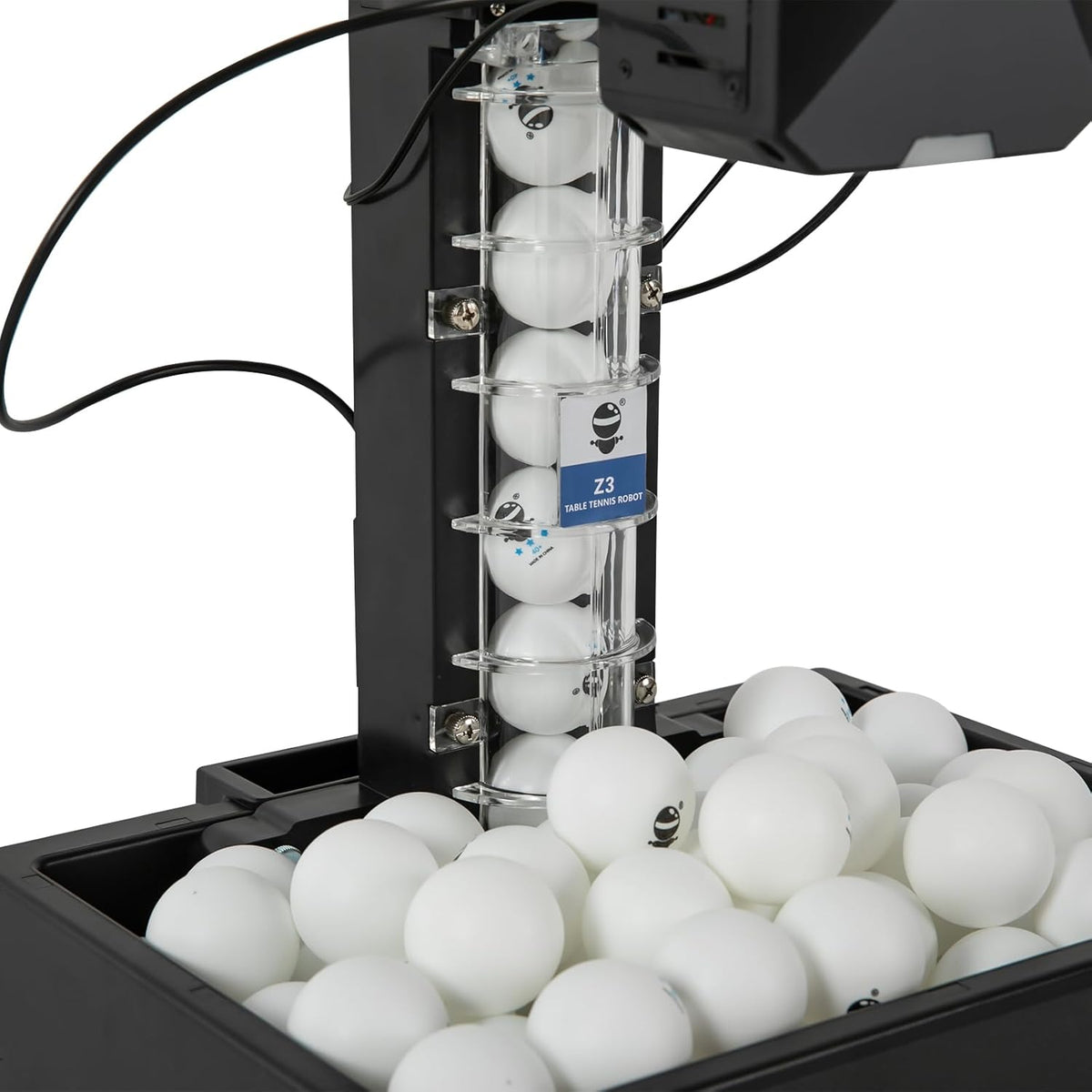 Automatische Tischtennis Ballmaschine, Ping Pong Ballmaschine, Ping Pong Ball Maschine mit Netz, Mehrere Serviermodi Tischtennis Roboter, Tischtennismaschine, 100 Bälle Kapazität