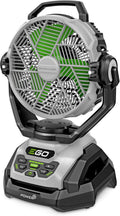 EGO Power+ FN1000 Oszillierender Ventilator mit 6 Geschwindigkeitsmodi, 3 Oszillationsmodi, 3 Nebelmodi, 3 Nebelmodi, Akku und Ladegerät Nicht im Lieferumfang enthalten, 25,4 cm, 1700 CFM, 20 MPH,