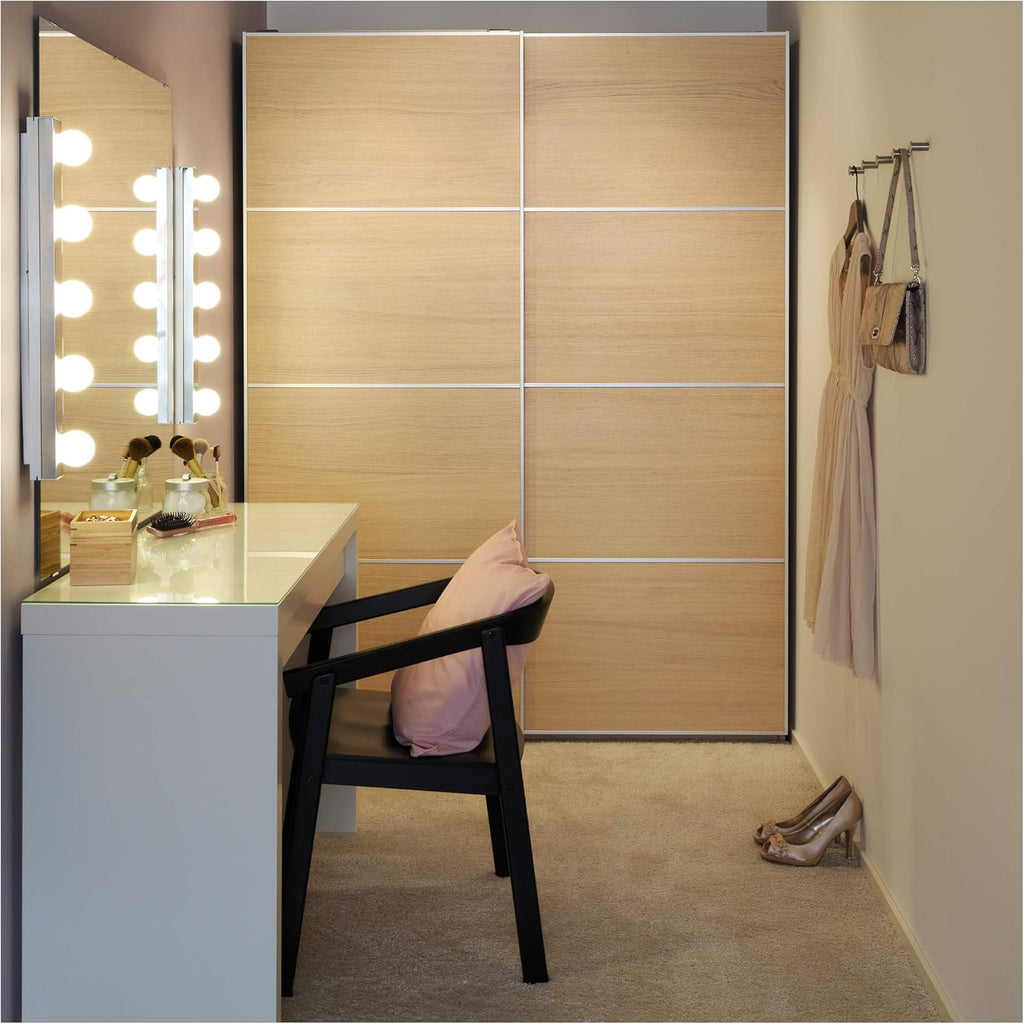 IKEA-Malm-Schminktisch weiß weiß mit Glasplatte 120 x 41 x 78 cm