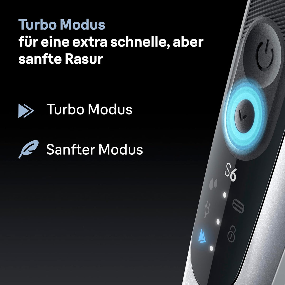 Braun Series 6 Elektrorasierer Herren, Rasierapparat mit 60 Min. Akku, 4in1 SmartCare Reinigungsstation, +2 Aufsätze, Kabelloser Nass- und Trockenrasierer für Männer, Wasserdicht, 62-S7650cc, Silber