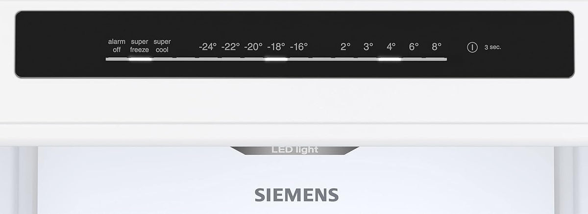 SIEMENS KG39EAICA iQ500 Kühl-Gefrier-Kombination, 201 x 60 cm, 249 L Kühlen + 94 L Gefrieren, LowFrost seltener abtauen, LED-Beleuchtung gleichmige Ausleuchtung, BigBox Platz für groes Gefriergut
