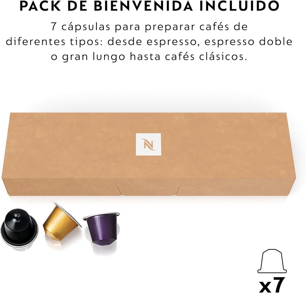 Nespresso De'Longhi Inissia EN80.B Coffee Machine for Nespresso Capsules 19 Bar Automatic Shut-off Black