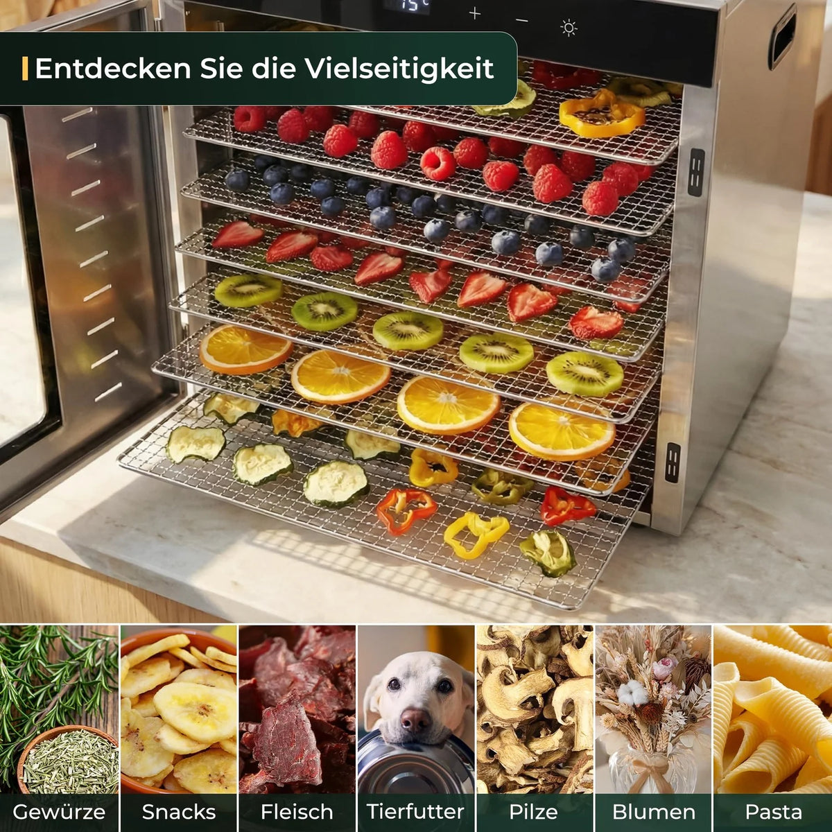 Dörrautomat Edelstahl 1000