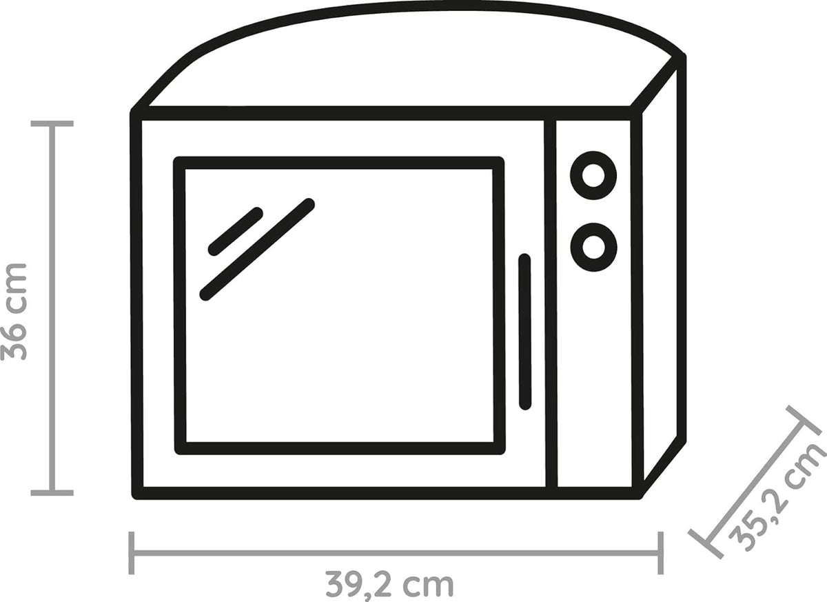 Bauknecht MW 39 WSL / Kombination Grill und Mikrowelle / Crisp Funktion / 700 W / 13 L Garraum / Super-Kompakt Design / Dampfgarfunktion / Schnellauftau-Funktion, Weiß/Silber