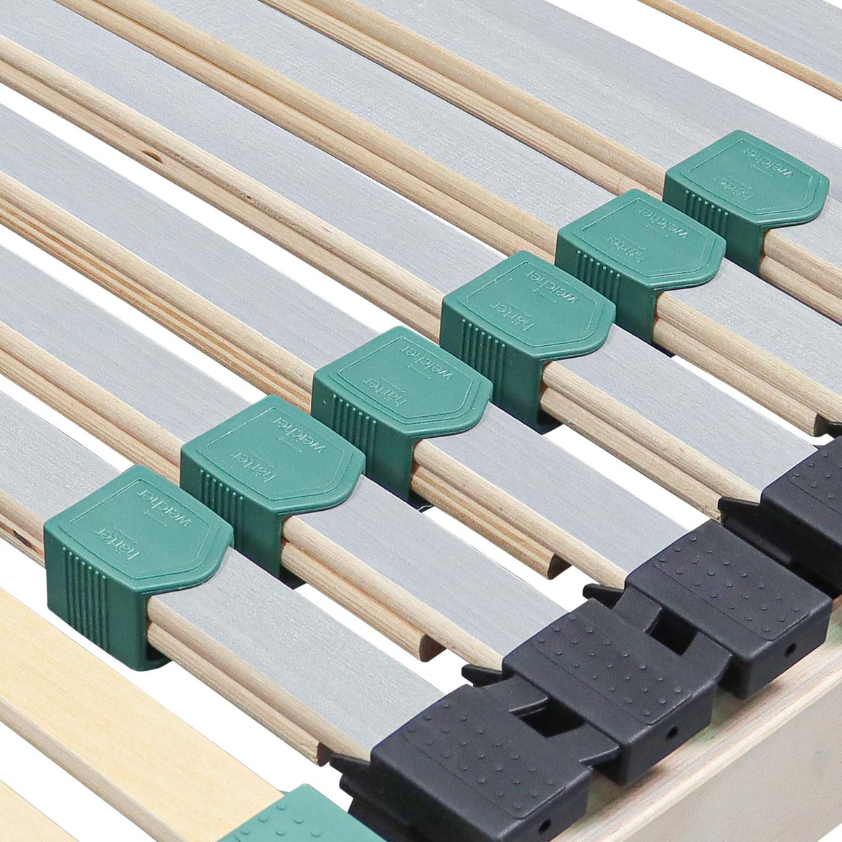 Lattenrost 100x200 Premium Strong bis 200Kg, Kopfteil verstellbar, 7-Zonen-Lattenrost mit 42 Latten, Made in Germany, extra stabil aus Buchenholz
