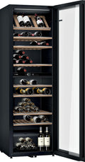Bosch KWK36ABGA Serie 6 Weinkühlschrank, 186 x 60 cm, 199 Flaschen, Temperatur: 5-20 °C, zwei Temperaturzonen, 405 L, LED-Beleuchtung gleichmäßige Ausleuchtung, ausschaltbares Präsenterlicht