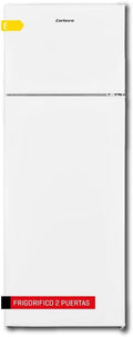 Corberó - Frigorífico 2 Puertas | CF2PV21324W | 57x54x145 | Capacidad 212L | Luz Interior, Crisper, Balcones Ajustables, Descongelación Manual, Estantes de Cristal, Huevera, Cubiteras | Blanco