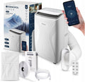Termofol Mobile Klimaanlage ASPEN 4000W – 4in1: Klimatisierung, Luftentfeuchter, Ventilator, Heizung – WLAN Fernsteuerung – energiesparendes Smart-Home-Gerät – modernes Design – weiß