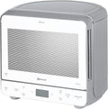 Bauknecht MW 39 WSL / Kombination Grill und Mikrowelle / Crisp Funktion / 700 W / 13 L Garraum / Super-Kompakt Design / Dampfgarfunktion / Schnellauftau-Funktion, Weiß/Silber