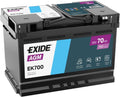 Exide EK700 AGM Starter-Batterie Start-Stop 12V 70Ah 760A