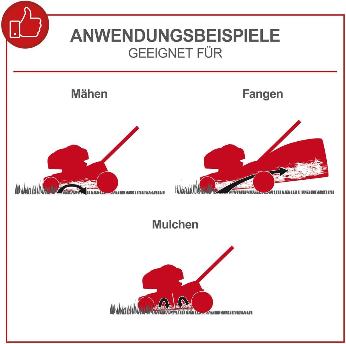 Scheppach Benzin Rasenmäher MS225-53 mit Radantrieb | 53cm Schnittbreite | 65L Fangbox | Höhenverstellung 7 Stufen | Seitenauswurf & Reinigungsfunktion | Mulchmäher | inkl. Motoröl & Ersatzmesser