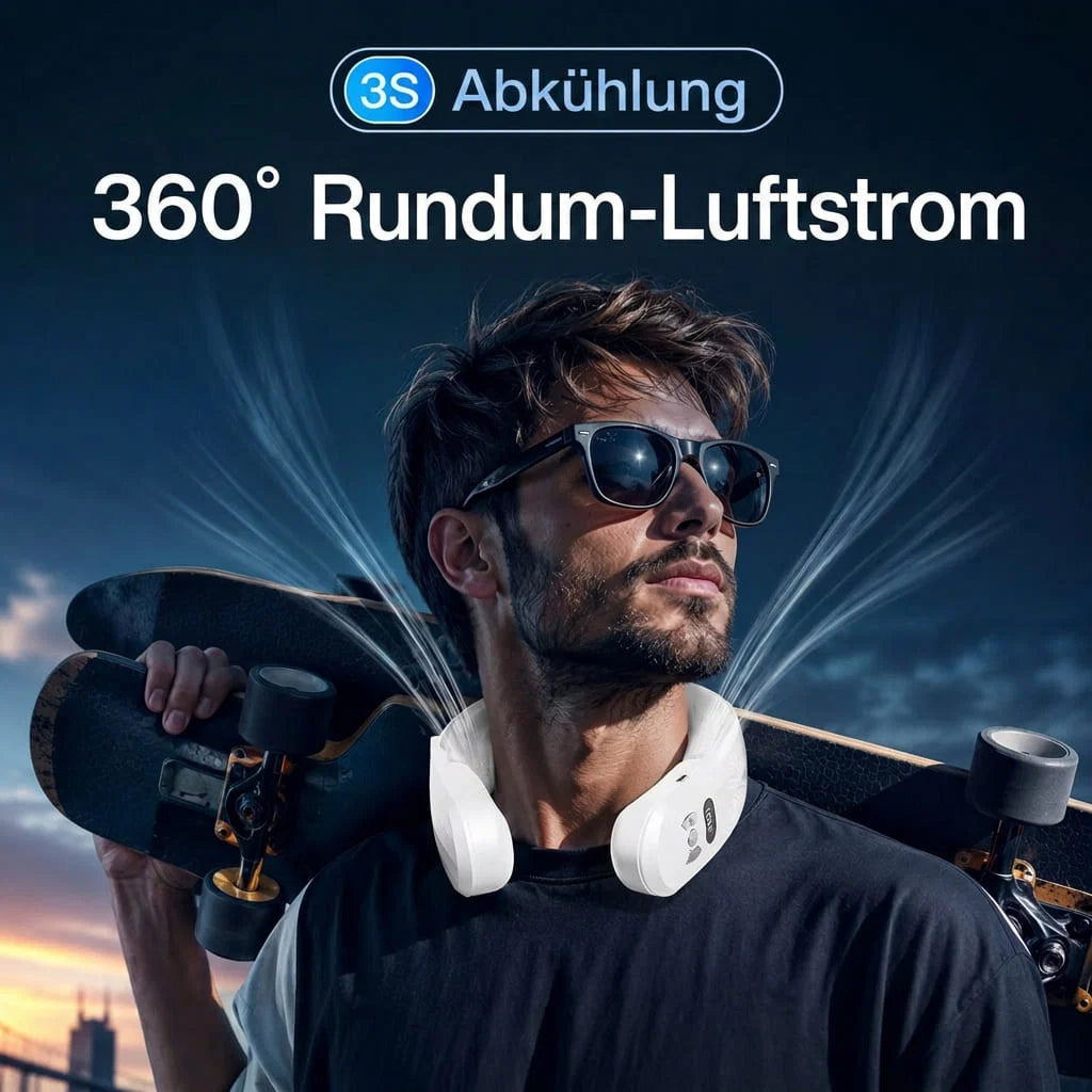 Nackenventilator mit Kühl- und Heizfunktion | Klimareif
