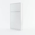 BIM Furniture Wandbett Vertical Schrankbett LENART Concept PRO Wandklappbett, Schrankklappbett Wandbett, Schrank mit integriertem Klappbett, Funktionsbett (Weiß Matt, 90 x 200 cm)