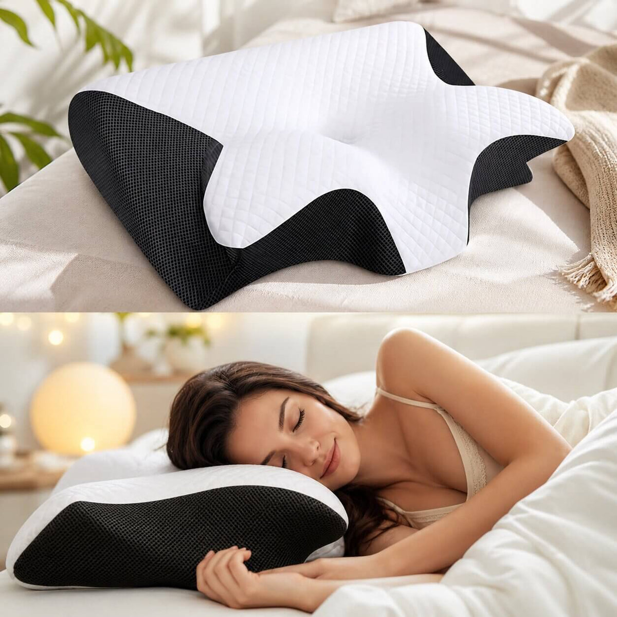 Ergonomisches Nackenkissen aus Memory Foam | WirbelSamt