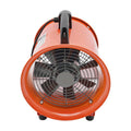 320W Axialgebläse Gebläseventilator mit 10m Druckluftschlauch Tragbare Axialventilator 2800rpm Industrieventilator für Kellern, Werften, Bauernhöfen Getreidelagern