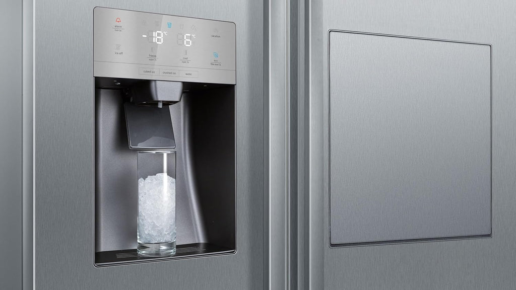Siemens KA93GAIDP, iQ500, Amerikanischer Side-by-Side, 178,7 x 90,8 cm, 369 L Kühlen & 191 L Gefrieren, noFrost-Frischesystem, Eis- und Wasserspender mit Wasseranschluss, Barfach, Gebürsteter Stahl