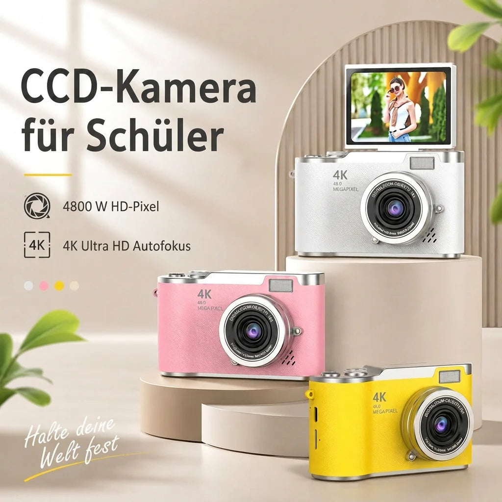4K Digitalkamera mit Klappdisplay | Kronlinse