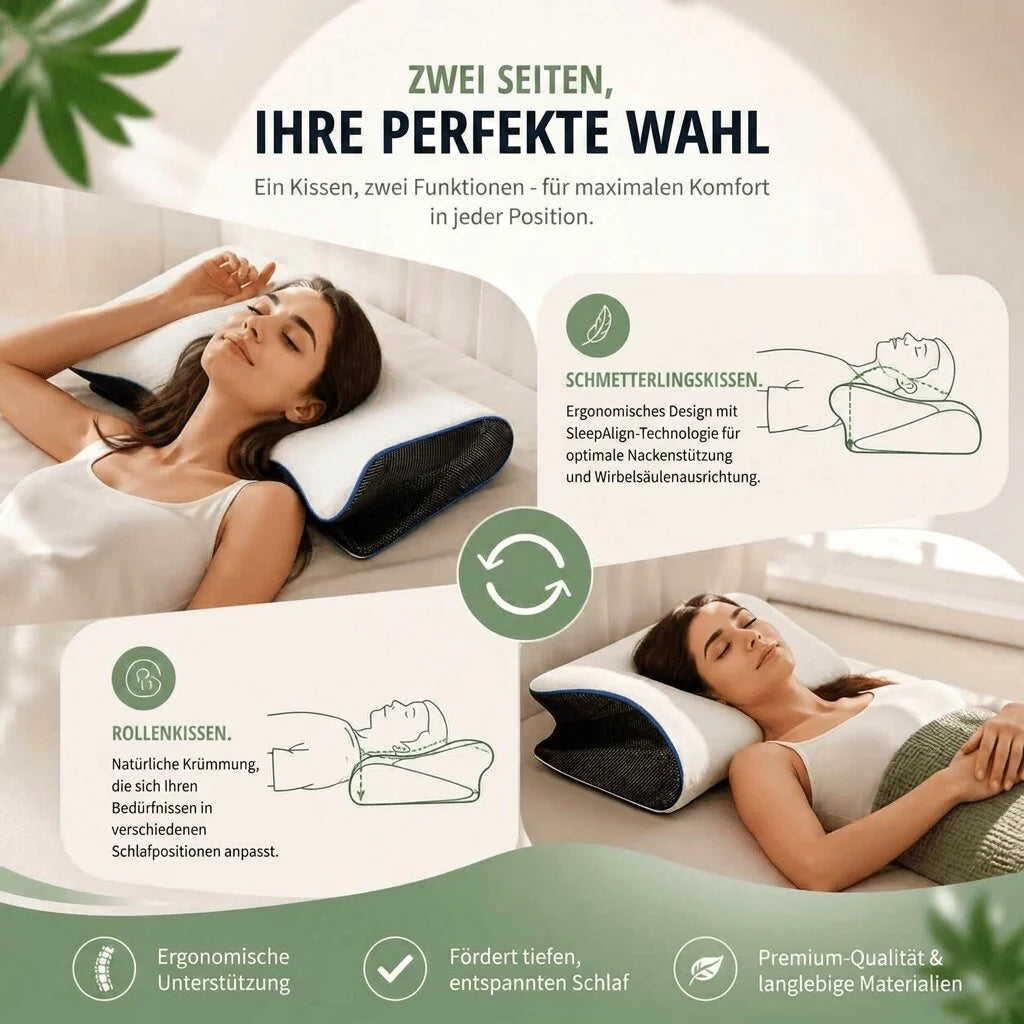 Ergonomisches Nackenkissen aus Memory Foam | WirbelSamt