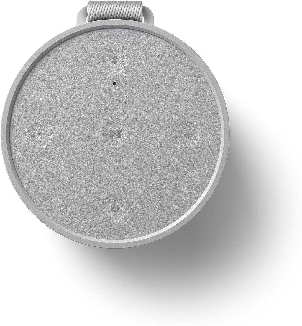 Bang & Olufsen Beosound Explore – Kabelloser tragbarer Bluetooth Outdoor-, Heim- und Reise, 27 Stunden Akkulaufzeit, wasserdichter 360° Lautsprecher + USB-C Ladekabel - Schwarz Anthracite