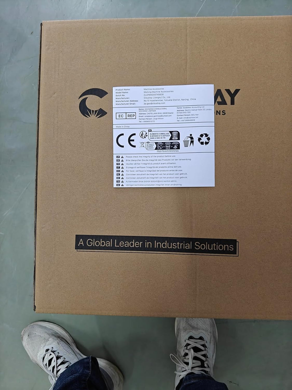 Cloudray 750W Industrial Fan Industrieller Abluftventilator 220V 50Hz Zentrifugalventilator für CO2 Laser Engraving Cutting Machine, High Air Volume, Hoher Luftdruck, Low Noise, Leicht Installierbar