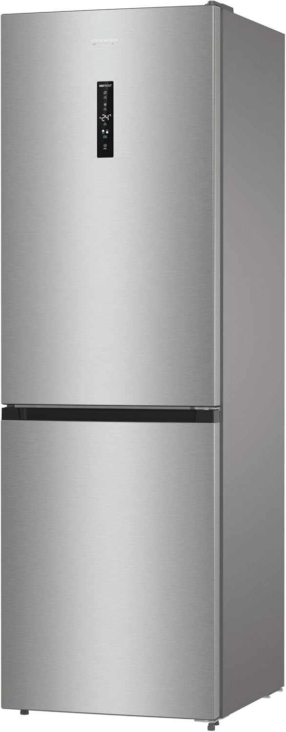 Gorenje NRK61CA2XL4Z Kühl-Gefrierkombination/NoFrostPlus/Multiflow 360° / ConvertZeroZone/AdaptTech/LED Display / 185 cm/Kühlteil 255 l/Gefrierteil 106 l / 35 dB/EEK: C/Edelstahl