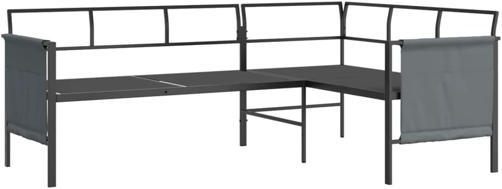 SKM 2-TLG. Garten-Essgruppe Anthrazit Stahl, Weight: 34.8 kg, 3187259