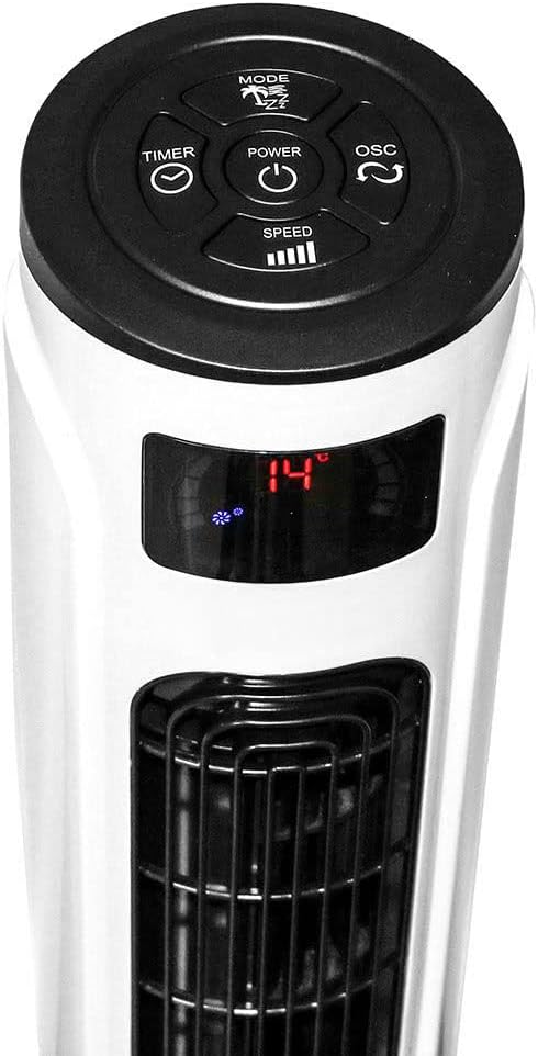 V-TAC LED-Turmventilator 55 W mit Display kompatibel mit Amazon Alexa und Google Home